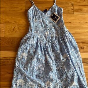 Roller rabbit!!! DLight Blue Floral Midi Dress